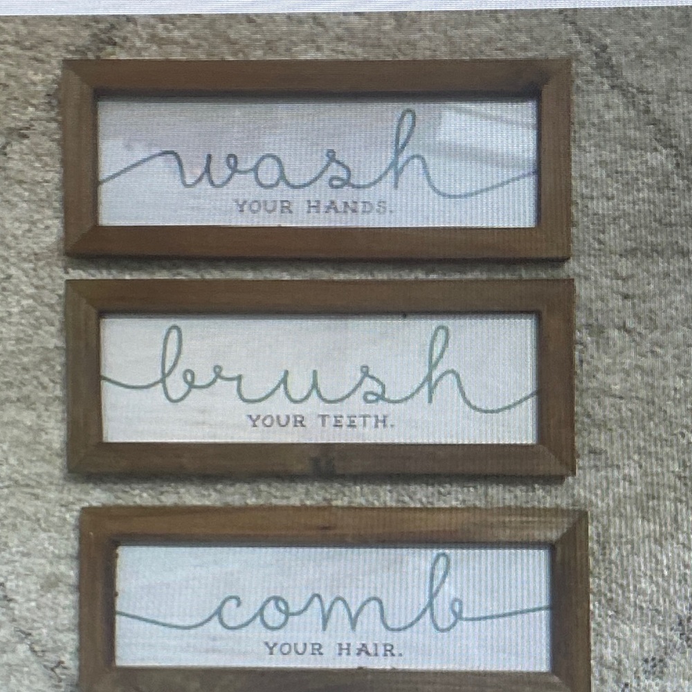 Bathroom decoration 3 frames